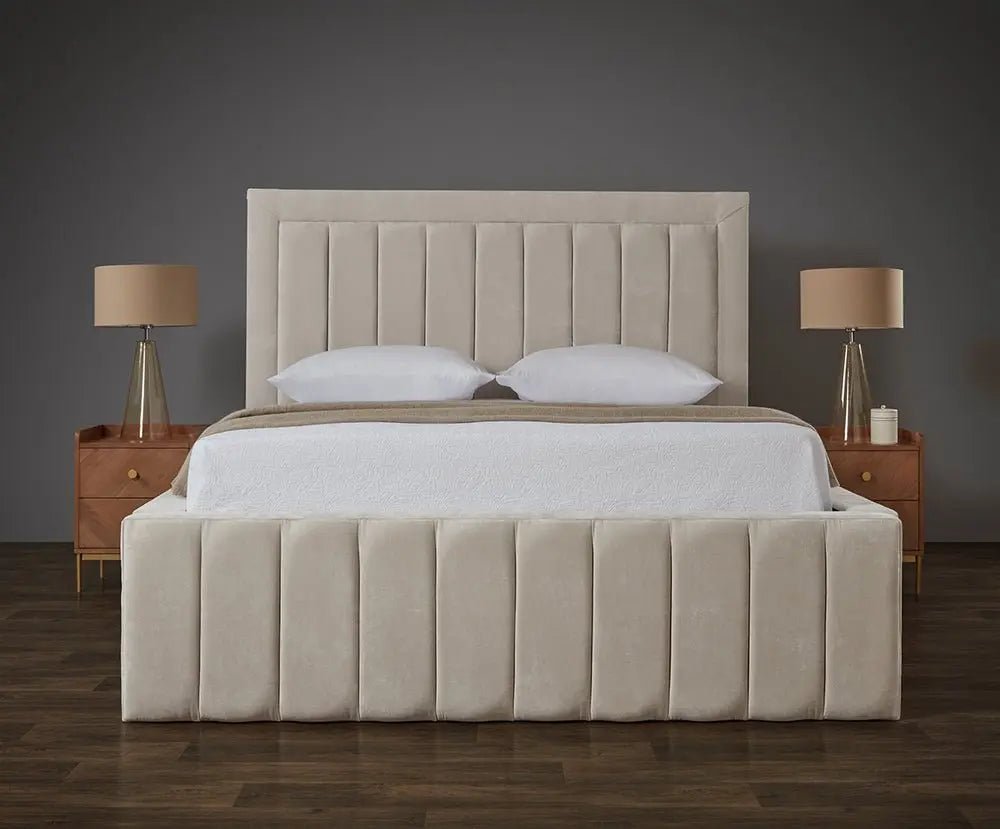 The Amor Lux Panel Bed - featured bed