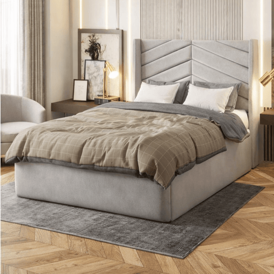 Ideal Guest Room Bed The Velvet Haven Small Double Bed in Grey