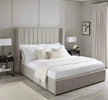 Catriona wingback bed in a bedroom planning guide