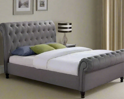 The Alexa Scroll 6ft super-king Bed