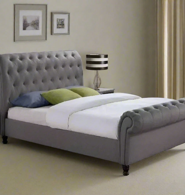 The Alexa Scroll 6ft super-king Bed