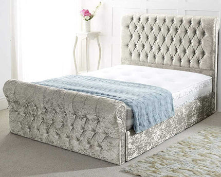 Diamond Essence scroll sleigh bed - Rsb furniture ltdDiamond Essence scroll sleigh bed