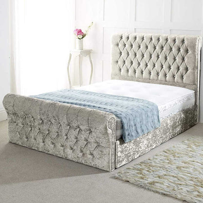 Diamond Essence scroll sleigh bed - Rsb furniture ltdDiamond Essence scroll sleigh bed