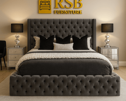 Junior Ambassador Bed with Winged Headboard - Rsb furniture ltdJunior Ambassador Bed with Winged Headboard