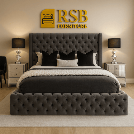 Junior Ambassador Bed with Winged Headboard - Rsb furniture ltdJunior Ambassador Bed with Winged Headboard