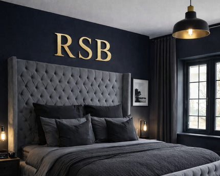 Luxury Grey Velvet Bed Frame With Winged Headboard - Rsb furnitureLuxury Grey Velvet Bed Frame With Winged Headboard