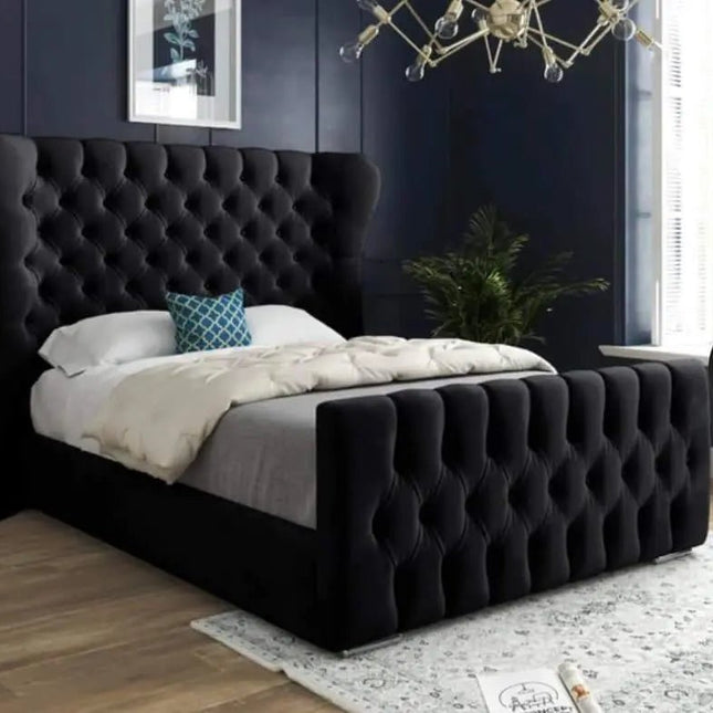 The Aurora wingback bed - Rsb furniture ltdThe Aurora wingback bed