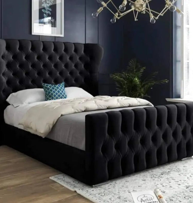 The Aurora wingback bed - Rsb furniture ltdThe Aurora wingback bed
