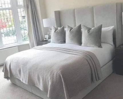 The Contemporary Charm wingback bed - Rsb furniture ltdThe Contemporary Charm wingback bed