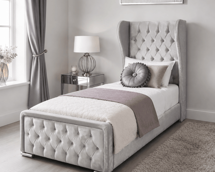 The Elegance 3ft Single Wingback Bed - Rsb furnitureThe Elegance 3ft Single Wingback Bed