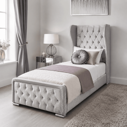 The Elegance 3ft Single Wingback Bed - Rsb furnitureThe Elegance 3ft Single Wingback Bed