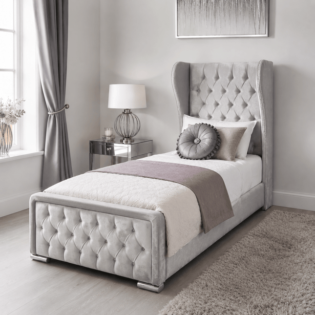 The Elegance 3ft Single Wingback Bed - Rsb furnitureThe Elegance 3ft Single Wingback Bed