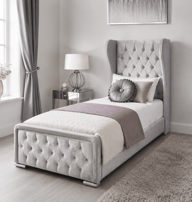 The Elegance 3ft Single Wingback Bed - Rsb furnitureThe Elegance 3ft Single Wingback Bed