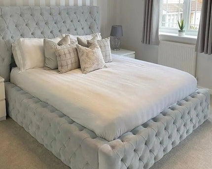 The Junior Ambassador Bed in Plush Velvet ice