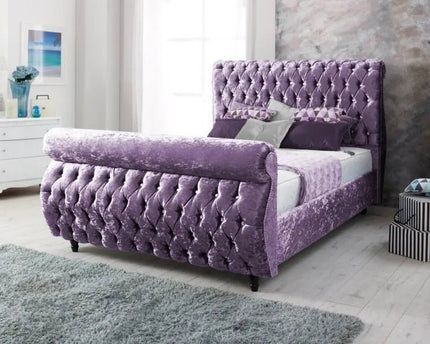The Opulence scroll sleigh bed - Rsb furniture ltdThe Opulence scroll sleigh bed