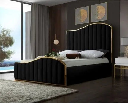 The Palace Paradise Royal Panel Bed In Black