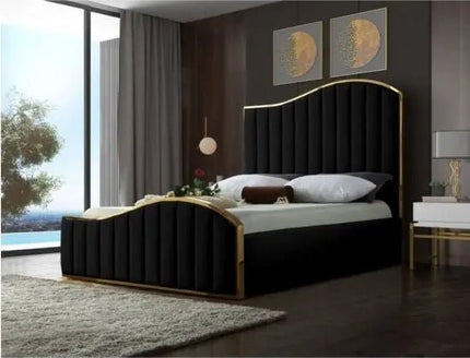 The Palace Paradise Royal Panel Bed In Black