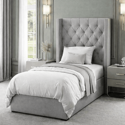 The Rhona 3ft single wingback bed - Rsb furnitureThe Rhona 3ft single wingback bed