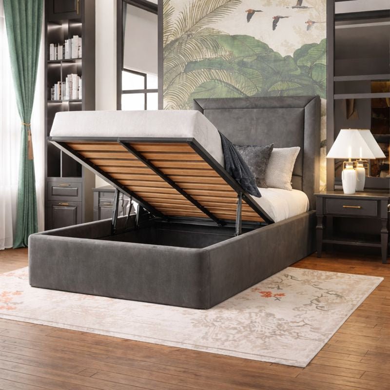 The Sleek Serenity 3ft single Bed with storage open