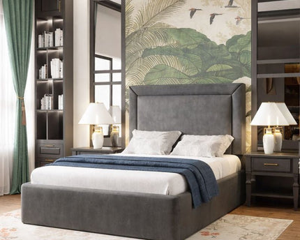 The Sleek Serenity 4ft small double Bed in grey