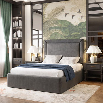 The Sleek Serenity 4ft small double Bed in grey