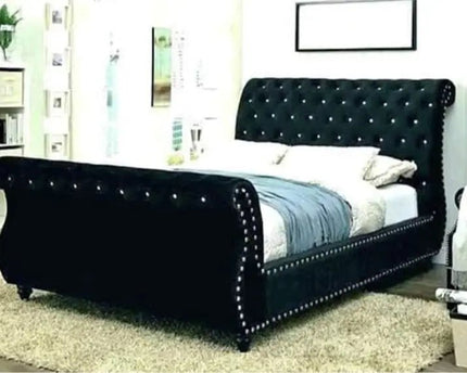 The serenity scroll sleigh bed - Rsb furniture ltdThe serenity scroll sleigh bed