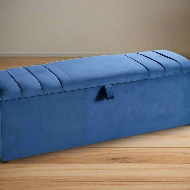 Velvet Vault ottoman box - Rsb furniture ltdVelvet Vault ottoman box