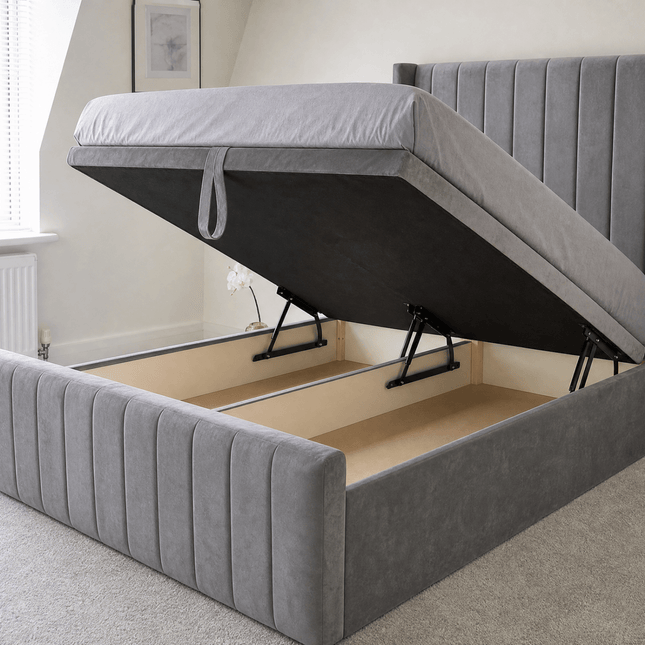 Divan Ottoman Storage Bed - The Amor Wingback - Rsb furnitureDivan Ottoman Storage Bed - The Amor Wingback