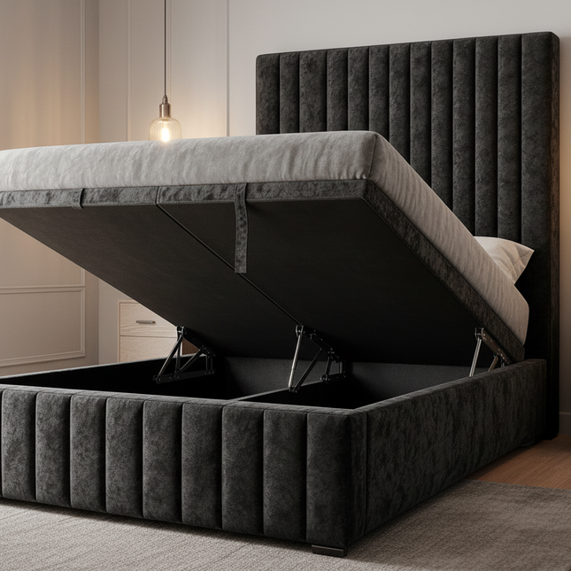 Divan Ottoman Bed With A Sleek Panel Design - Rsb furnitureDivan Ottoman Bed With A Sleek Panel Design