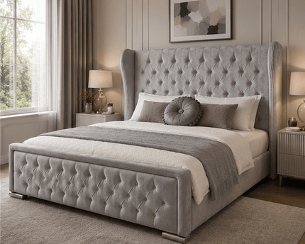 The Elegance 5ft king-size wingback bed - Rsb furnitureThe Elegance 5ft king-size wingback bed
