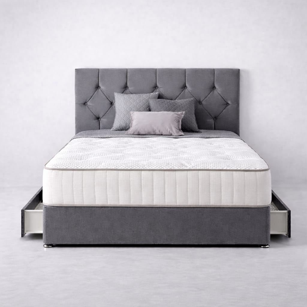 Plush Paradise 4ft small double divan - Rsb furniture ltdPlush Paradise 4ft small double divan