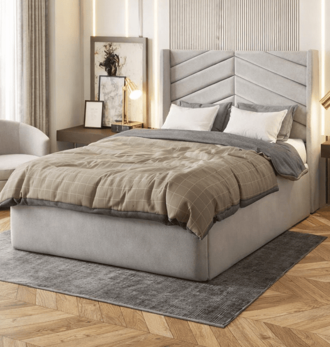 Ideal Guest Room Bed The Velvet Haven Small Double Bed in Grey